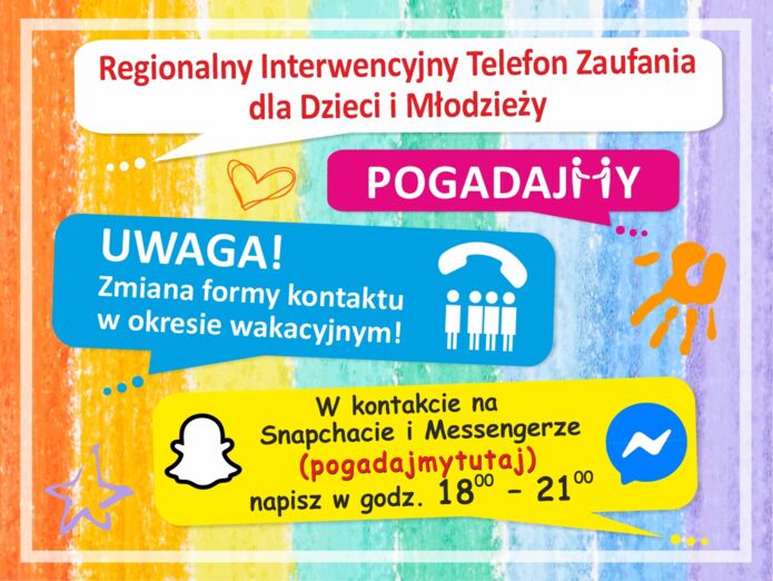 ​Zmiana w funkcjonowaniu Regionalnego Interwencyjnego Telefonu Zaufania dla Dzieci i Młodzieży