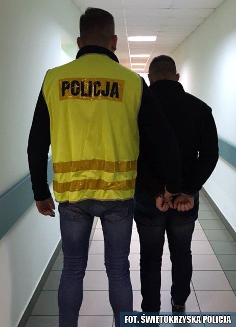 ​Podejrzany o usiłowanie zabójstwa zatrzymany przez kieleckich policjantów