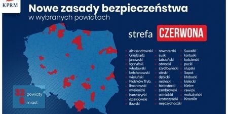 Piotrków Trybunalski, powiat bełchatowski i powiat wieluński od jutra w „czerwonej strefie"