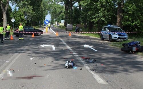 ​Śmiertelny wypadek z udziałem motocyklistów