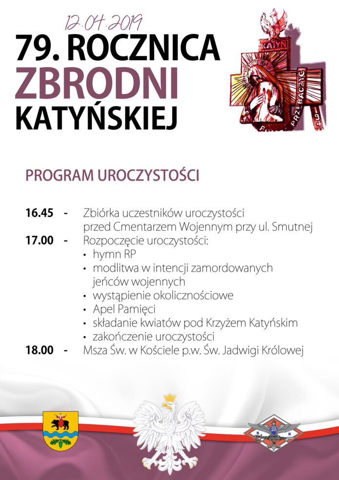 Obchody 79. rocznicy Zbrodni Katyńskiej odbędą się jutro na Cmentarzu Wojennym przy ul. Smutnej w Tomaszowie