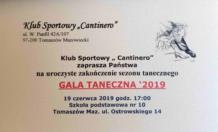 Gala Taneczna 2019 w Tomaszowie