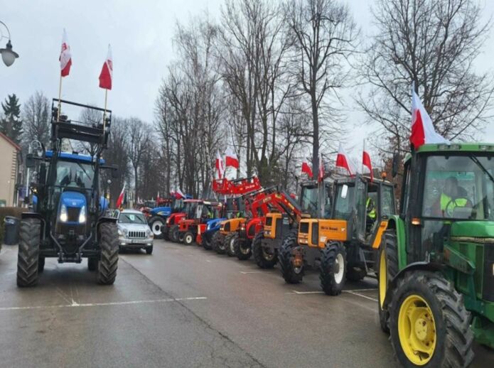 Kolejny protest rolników i utrudnienia na drodze