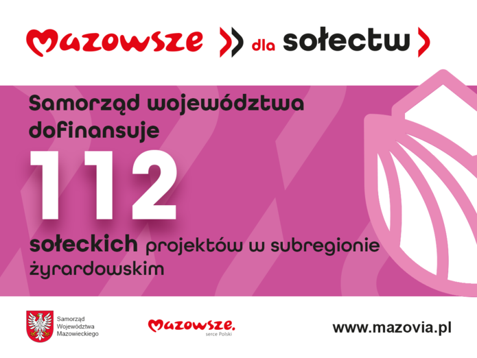 112 sołeckich projektów z naszego regionu ze wsparciem Mazowsza