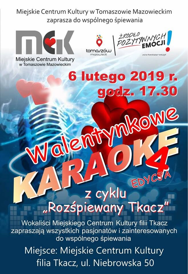 „Walentynkowe karaoke” w O.K."Tkacz"