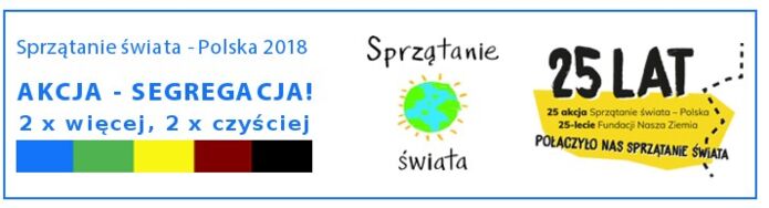 Przed nami dwudziesta piąta edycja akcji „Sprzątanie świata – Polska 2018”
