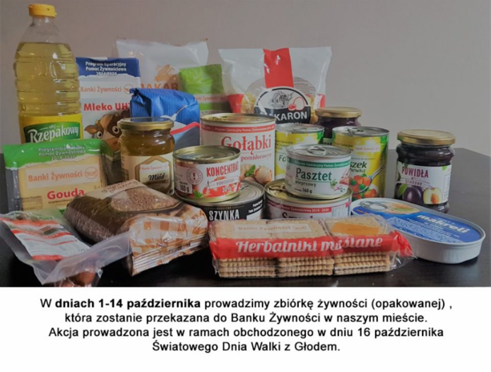 Zbiórkę żywności prowadzi ZSP nr 3 w Tomaszowie