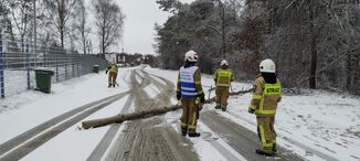 Burza śnieżna przeszła nad Tomaszowem i regionem