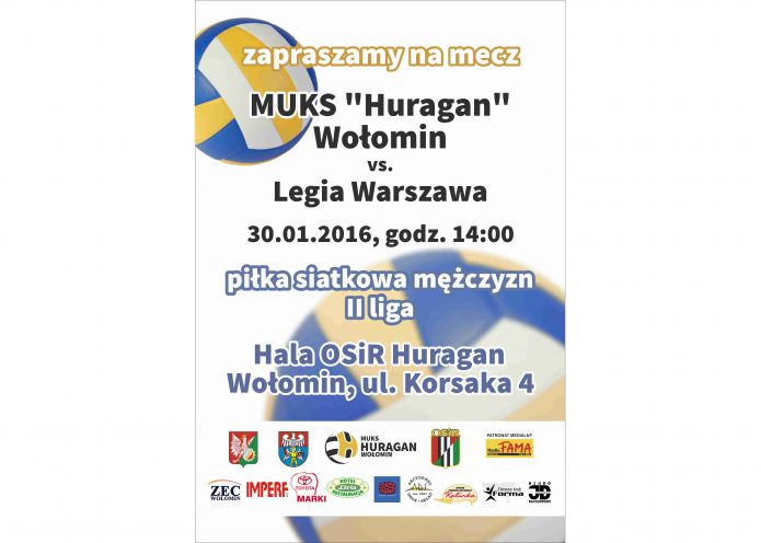 MUKS Huragan Wołomin - Legia Warszawa 