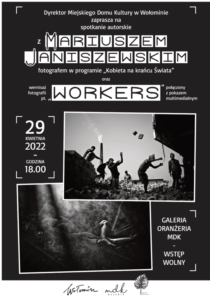 Gość Radia FAMA - Mariusz Janiszewski fotograf - Wystawa "Workers" w  Galerii Oranżeria